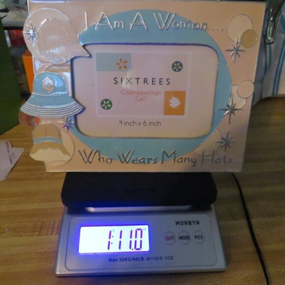 MANY HATS Heavy Metal Sixtrees Enamel on Pewter Picture Frame Woman - Picture 13 of 14